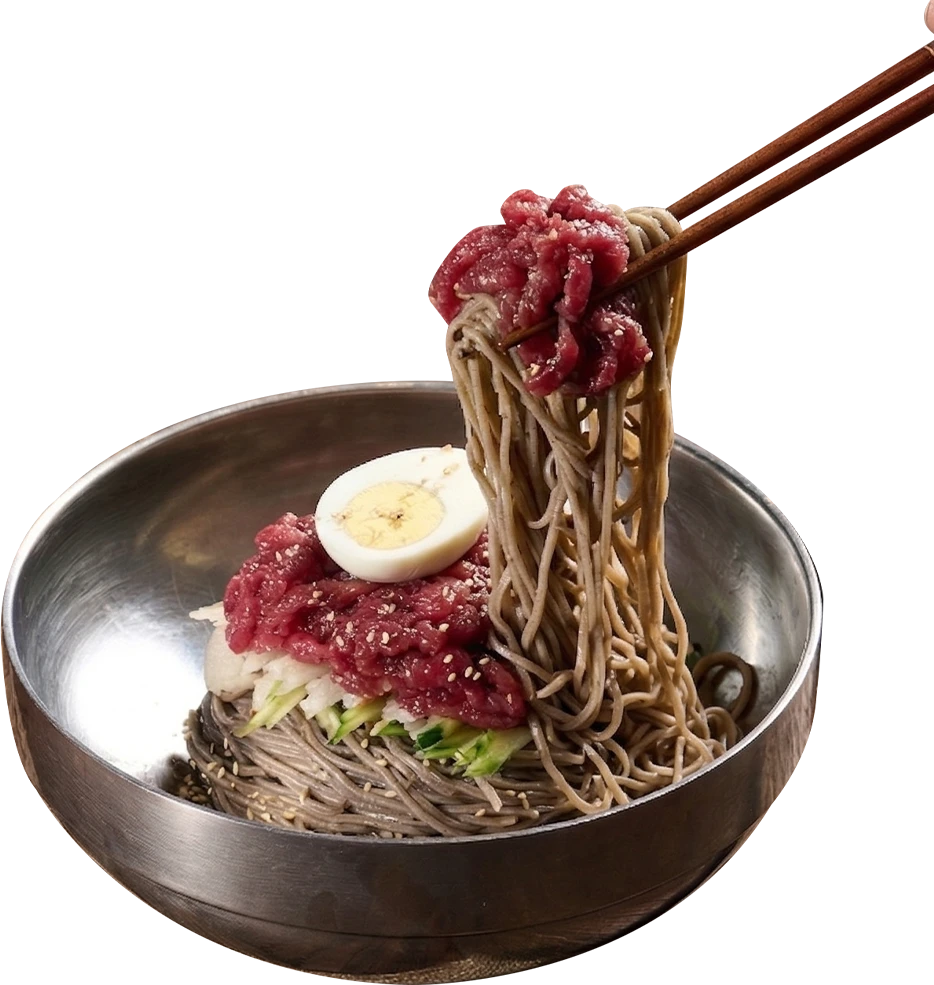 육회막국수